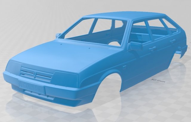 vaz lada 2109 1987 printable body car 3D प्रिंट मॉडल .c4d .max .obj .3ds .fbx .stl .blend 