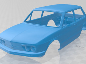 volkswagen brasilia 1980 printable body car Modello di stampa 3D