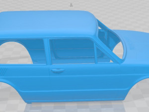 volkswagen brasilia 1980 printable body car Modello di stampa 3D
