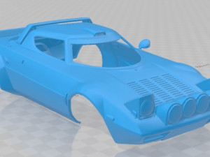 lancia stratos 1972 printable body car 3D Print Model