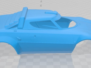 lancia stratos 1972 printable body car 3D Print Model