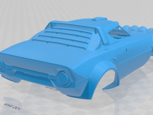 lancia stratos 1972 printable body car 3D Print Model
