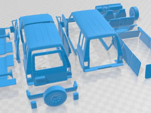 Mitsubishi Pajero Wagon 5 Door 1983 Printable Car 3D Print Model