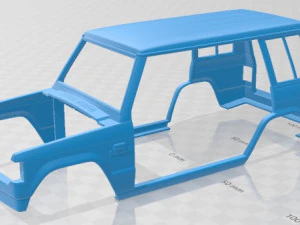 Mitsubishi Pajero Wagon 5 Door 1983 Printable Car 3D Print Model