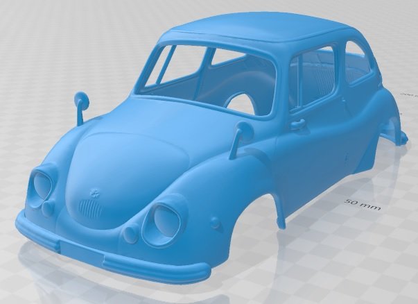 subaru 360 1958 printable body car 3D-printmodel .c4d .max .obj .3ds .fbx .stl .blend 