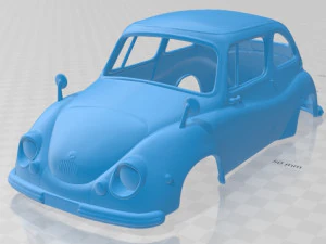 スバル 360 1958 印刷可能なボディ車 3Dプリントモデル