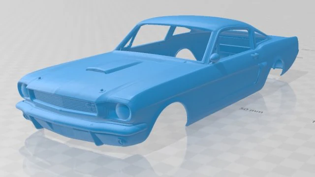 mustang 350gt 1969 printable body car 3D Print Model .c4d .max .obj .3ds .fbx .stl .blend 