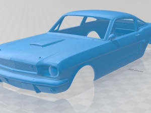 mustang 350gt 1969 printable body car Modèles 3D en vedette