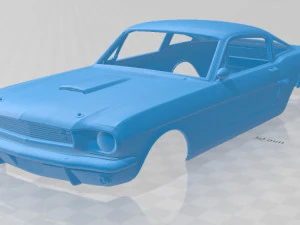 野马 350gt 1969 年可打印车身汽车 3D 打印模型