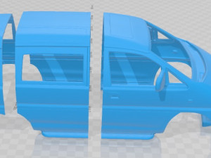 mitsubishi delica space gear 4wd 1994 printable body car 3D 打印模型