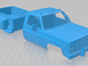 sierra grande 454 pickup 1979 printable body car 3D-printmodel