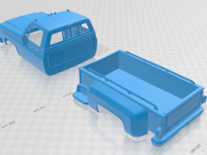 sierra grande 454 pickup 1979 printable body car 3D-printmodel
