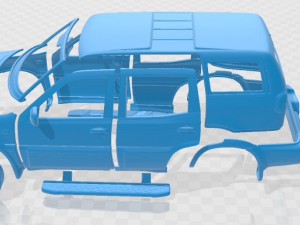 nissan terrano ii r20 5 door 2006 printable body car 3D Print Model