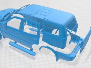 nissan terrano ii r20 5 door 2006 printable body car 3D Print Model