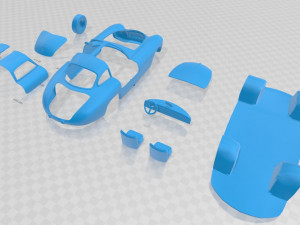 mercedes benz sl w194 -1952 printable car 3D प्रिंट मॉडल