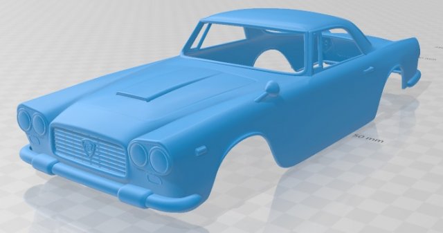 lancia flaminia gt 3c 1963 printable body car Modello di stampa 3D .c4d .max .obj .3ds .fbx .stl .blend 