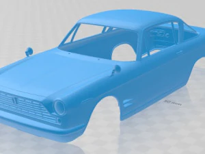 fiat 2300 s coupe 1961 printable body car 3D Print Model