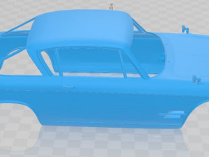 fiat 2300 s coupe 1961 printable body car 3D Print Model