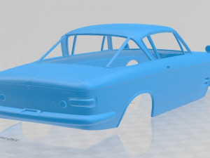 fiat 2300 s coupe 1961 printable body car 3D Print Model