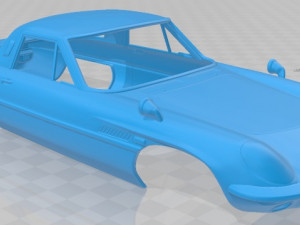mazda cosmo 1967 printable body car 3D Baskı Modeli