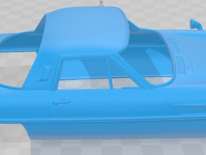 mazda cosmo 1967 printable body car 3D Baskı Modeli