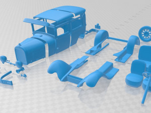 model a tudor 1929 printable car 3D-printmodel