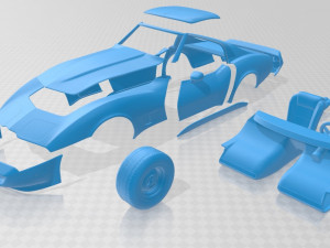stingray c3 1980 printable car Modello di stampa 3D