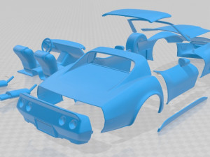 stingray c3 1980 printable car Modelo de Impressão 3D