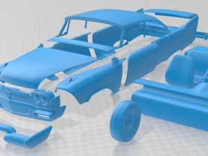 plymouth fury christine 1958 printable car 3D Baskı Modeli
