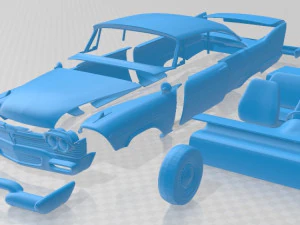 plymouth fury christine mobil cetak tahun 1958 Model Cetak 3D