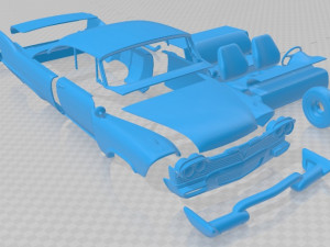 plymouth fury christine 1958 printable car 3D Baskı Modeli
