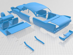 plymouth fury christine 1958 printable car 3D Baskı Modeli