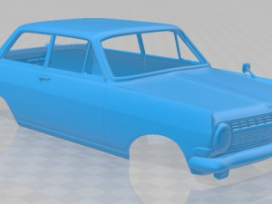 opel rekord 1963 printable body car Modèles 3D en vedette