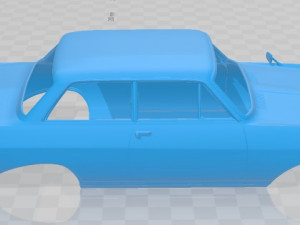 opel rekord 1963 printable body car Modèles 3D en vedette