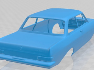opel rekord 1963 printable body car Modèles 3D en vedette