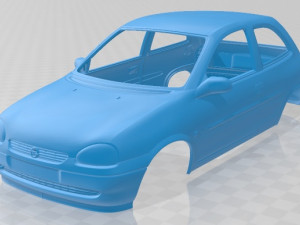 opel corsa b 1998 printable body car 3D Print Model