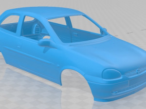 opel corsa b 1998 printable body car Modelo de impresión 3D