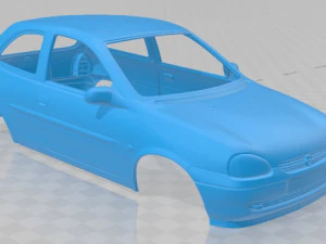 opel corsa b 1998 printable body car 3D Print Model
