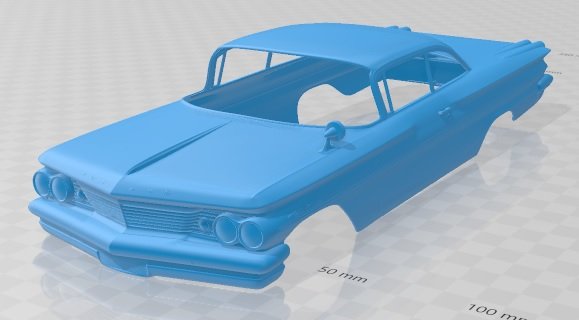 ventura coupe 1960 printable body car 3D Принт Модель .c4d .max .obj .3ds .fbx .stl .blend 