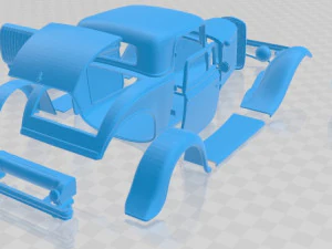 model b de luxe coupe v8 1932 printable car 3D Print Model