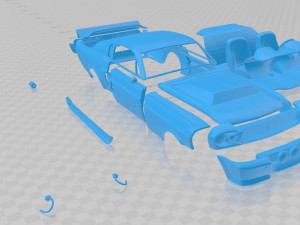 mustang shelby gt500 eleanor 1967 printable car 3D Print Model