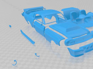 Mustang shelby gt500 eleanor 1967 carro para imprimir Modelo de Impressão 3D