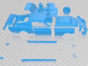 mustang shelby gt500 eleanor 1967 printable car 3D Print Model
