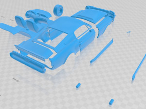 mustang shelby gt500 eleanor 1967 printable car 3D Print Model