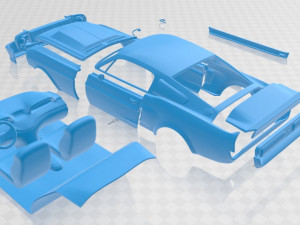 mustang shelby gt500 eleanor 1967 printable car 3D Print Model