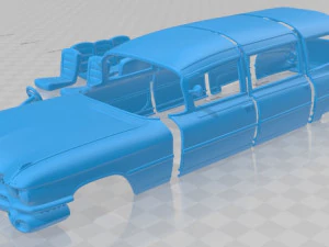 Fleetwood 75 Miller Meteor Carro funer&aacute;rio 1959 carro para imprimir Modelo de Impressão 3D