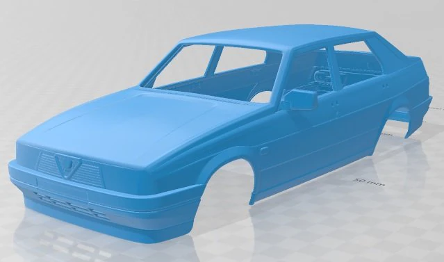 alfa romeo 75 1985 printable body car 3D Print Model .c4d .max .obj .3ds .fbx .stl .blend 