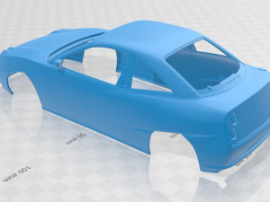fiat coupe pininfarina 1998 printable body car 3D Baskı Modeli