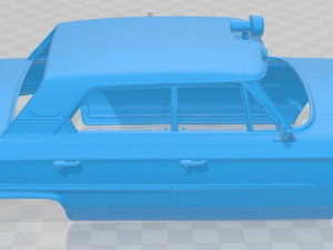galaxie 500 police 1963 printable body car 3Dプリントモデル