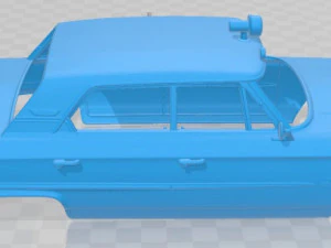 galaxie 500 police 1963 printable body car 3D Print Model